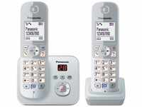 Panasonic KX-TG6822GS DECT Schnurlostelefon mit Anrufbeantworter (strahlungsarm,