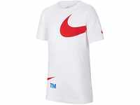 Nike Unisex Kinder Nsw Swoosh Pack Fa21 T Shirt, Weiß, 152 EU