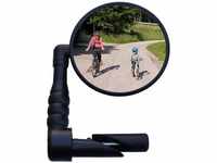 Winora Unisex – Erwachsene Fasi X-Safe Fahrradspiegel, Schwarz, Ø 75mm