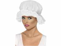 Mop Cap, White, with Lace