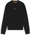 BOSS Sweatshirt Aus Baumwoll-Terry Mit Logo-Print