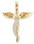 Engelsrufer Damen Engel Anh&auml;nger aus 18K Vergoldetem Sterling Silber - besetzt...