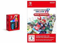 Nintendo Switch (OLED-Modell) Neon-Rot/Neon-Blau + Mario Kart 8 Deluxe -...