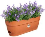 elho Vibia Campana Balkonkasten 50 mit Wasserreservoir - Blumentopf Balkon - 100%