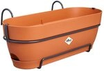 elho Vibia Campana balkonkasten allin1 50cm Pflanzt&ouml;pfe - Terra | L 26 x B 50.4 x H