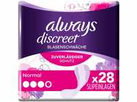 Always Discreet Inkontinenz-Slipeinlagen Normal (28 Binden) für Damen, starker