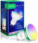 NOUS GU10 RGB LED Lampe, WLAN Gl&uuml;hbirne Alexa, Smart Light Bulb, App...