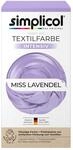 simplicol Textilfarbe intensiv Miss Lavendel 1er Pack | Textilfarbe