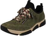 Rieker Damen Slip-On Sneaker 45913, Frauen Halbschuhe, Gr&uuml;n,38 EU