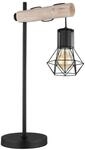 Tischleuchte Priska Schwarz/Natur max. 40 Watt
