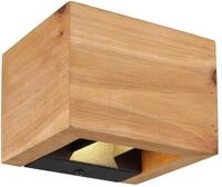 LED-Wandleuchte 15553W1 in Schwarz/Dunkelbraun max. 8 W Wandlampe