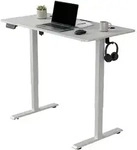 SCHREIBTISCH Office Stand wei&szlig; 120x60 cm h&ouml;henverstellbar