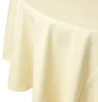 TISCHDECKE creme rund 178 cm, 100% Baumwolle