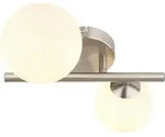 LED-Wandleuchte Riha Opal/Nickelfarben max. 3,5Watt Wandlampe