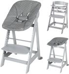 BABYHOCHSTUHL Born Up Luxe mit Neugeborenenaufsatz Taupe