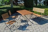 Gartengarnitur 4-tlg Lindau Holz/Metall