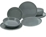 Tafelservice Chef Collection Grau, 12-teilig