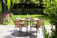 Gartentisch Ellen Anthrazit/Teak