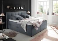 Boxspringbett Granada ca. 180x200 cm Anthrazit
