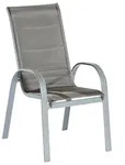 Gartensessel Amalfi di Lusso 2er-Set Braun Metall/Textil