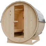 FASSSAUNA Spitzbergen 180 cm mit 6 kW Saunaofen (4 Personen)