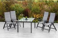 Gartensessel Florenz Graphitfarben Aluminium/Textil