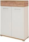 Schuhschrank in Wei&szlig;/Eichefarben