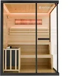 SAUNA Vantaa 150 x 140 cm mit 4,5 kW Saunaofen