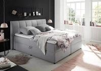 Boxspringbett Granada ca. 180x200 cm Grau