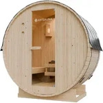 FASSSAUNA Spitzbergen 120 cm mit 3,6 kW Saunaofen (2 Personen)