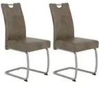 Schwingstuhl-Set Sophia 2er-Set ca. 43x99 cm Schlamm