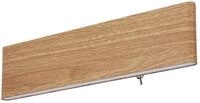 LED-Wandleuchte Siegfried in Braun/Wei&szlig; max. 12 Watt Wandlampe
