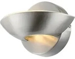 LED-Wandleuchte 76001 in Nickelfarben max. 5 Watt Wandlampe