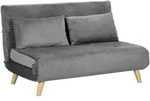 SCHLAFSOFA 2-Sitzer Sofa mit Bettfunktion Klappsofa mit verstellbare R&uuml;ckenlehne