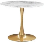 ESSTISCH 90/90/74 cm Marmor Rund Boca