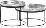 Couchtischset Wohnling 2-tlg. Silberfarben/Schwarz