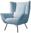 SESSEL IVA Hellblau Cord