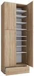Schuhschrank Lona XXL ca.70x200x39cm Eiche Dekor