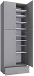 Schuhschrank Lona XXL ca.70x200x39cm Grau