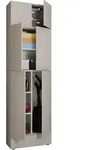 Mehrzweckschrank Lona XXL Grau ca. 70x240x39 cm