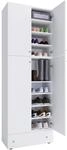 Schuhschrank Lona XXL ca.70x200x39cm Wei&szlig;