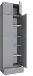 Schuhschrank Lona XXL ca.70x240x39cm Grau