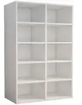 Schuhregal HINSOL Wei&szlig; ca. 55x84x30 cm