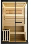 SAUNA Vantaa 120 x 120 cm mit 3,5 kW Saunaofen