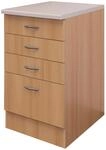K&uuml;chenunterschrank in Buchefarben ́NANO B:50CM BUCHE