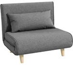 EINZELSOFA Sofabett Klappsofa verstellbar R&uuml;ckenlehne nordisch skandinavisch