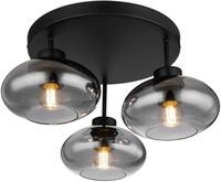 Deckenleuchte Shaun in Schwarz max. 40 Watt Deckenlampe