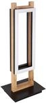 LED-Tischleuchte 57266T in Schwarz/Dunkelbraun max. 20 W