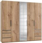 Dreht&uuml;renschrank mit Laden B: 250 cm Level, Eiche Dekor