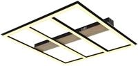 LED-Deckenleuchte Froomy Schwarz/Dunkelbraun max.48Watt Deckenlampe